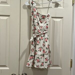 Floral one sided dress - XS
